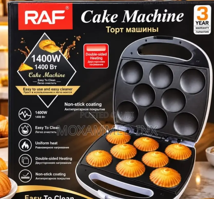 RAF Cake Machine 1400W Model R.2510an Electric Mini Cake