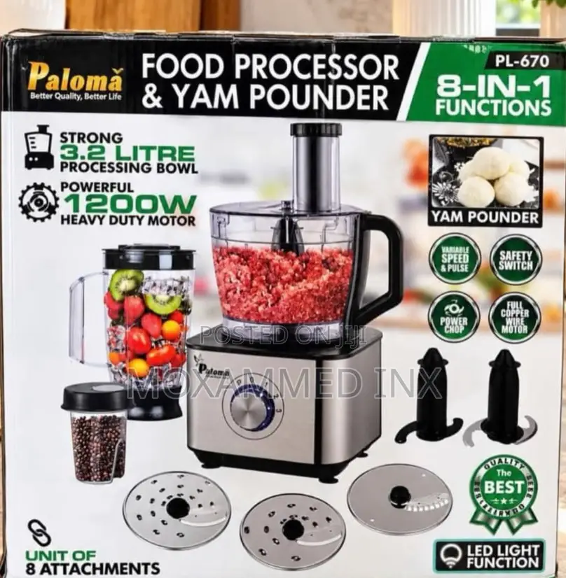 Paloma Food Processor and Yam Pounder