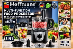 Hoffmans HM-1278 8-in-1 Multi-Function Food Processor and Blender