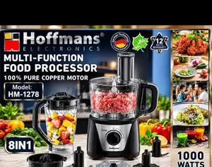 Hoffmans HM-1278 8-in-1 Multi-Function Food Processor and Blender