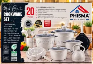 20-Piece Phisma Granite Cookware SetPieces: 20-Piece