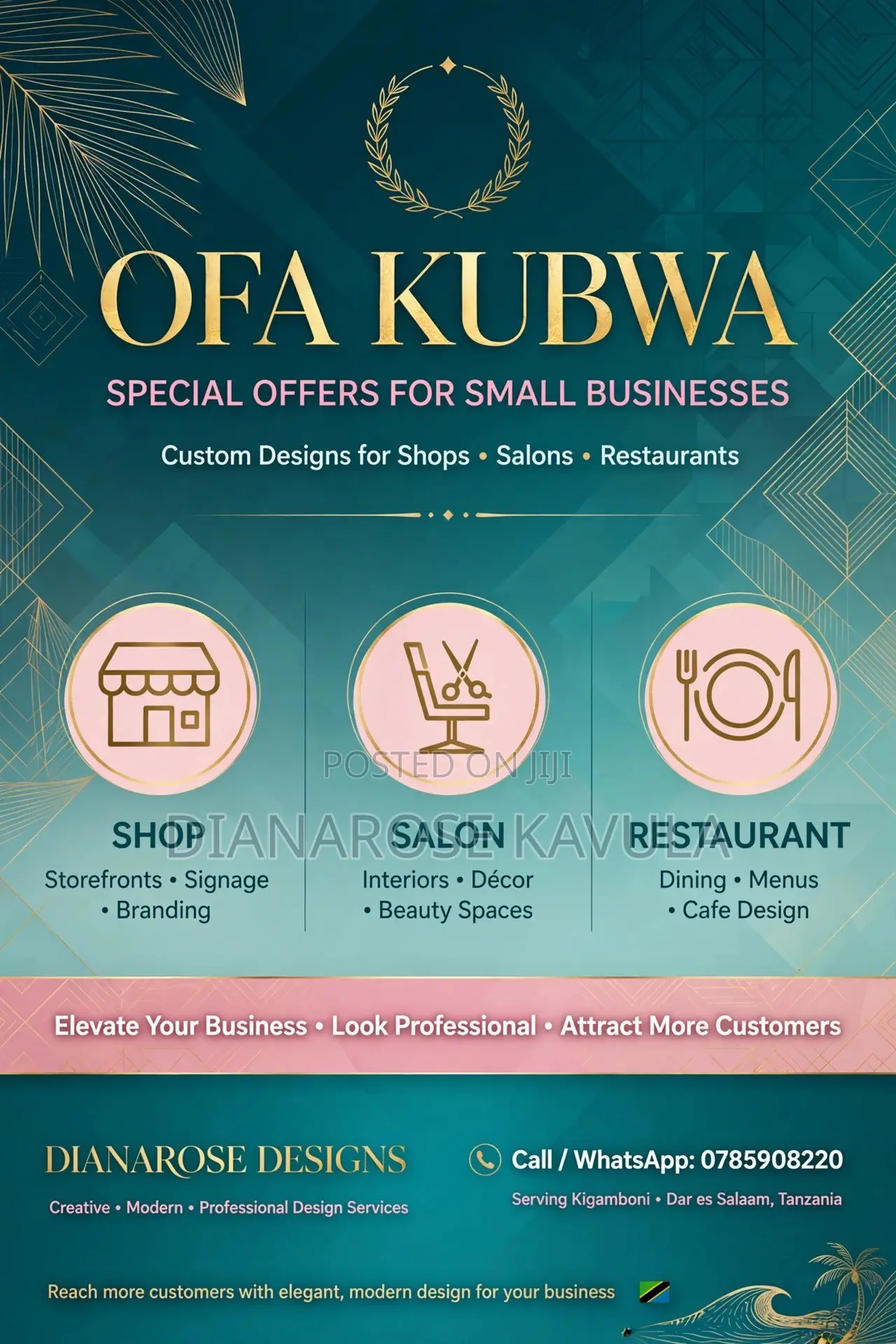 Poster Za Biashara OFA KUBWA 5,000 Kigamboni