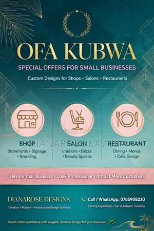 Poster Za Biashara OFA KUBWA 5,000 Kigamboni