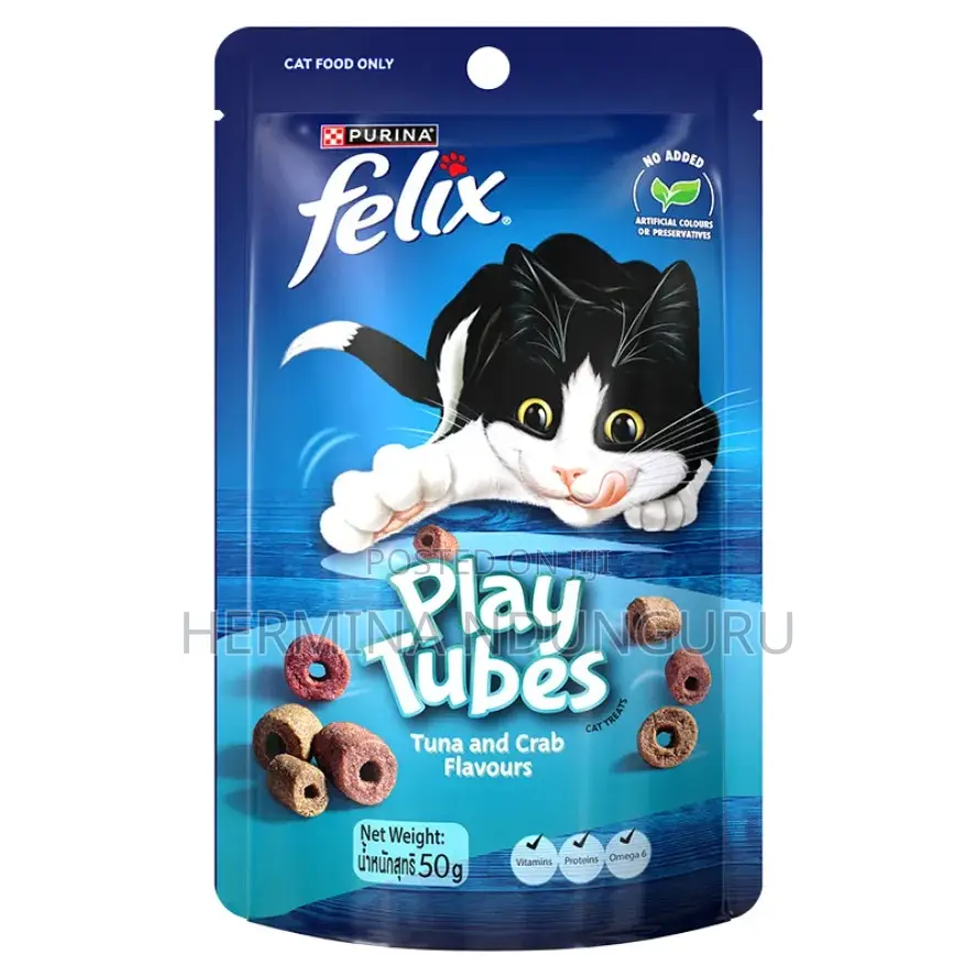 Felix Tuna and Crab Play Tubes X3 Packs