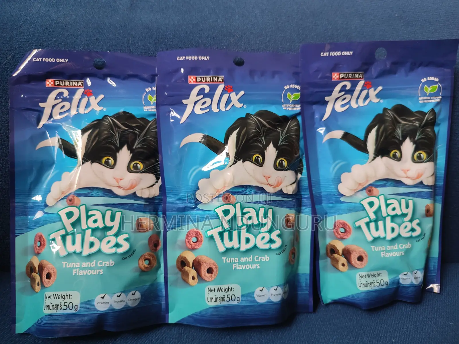 Felix Tuna and Crab Play Tubes X3 Packs