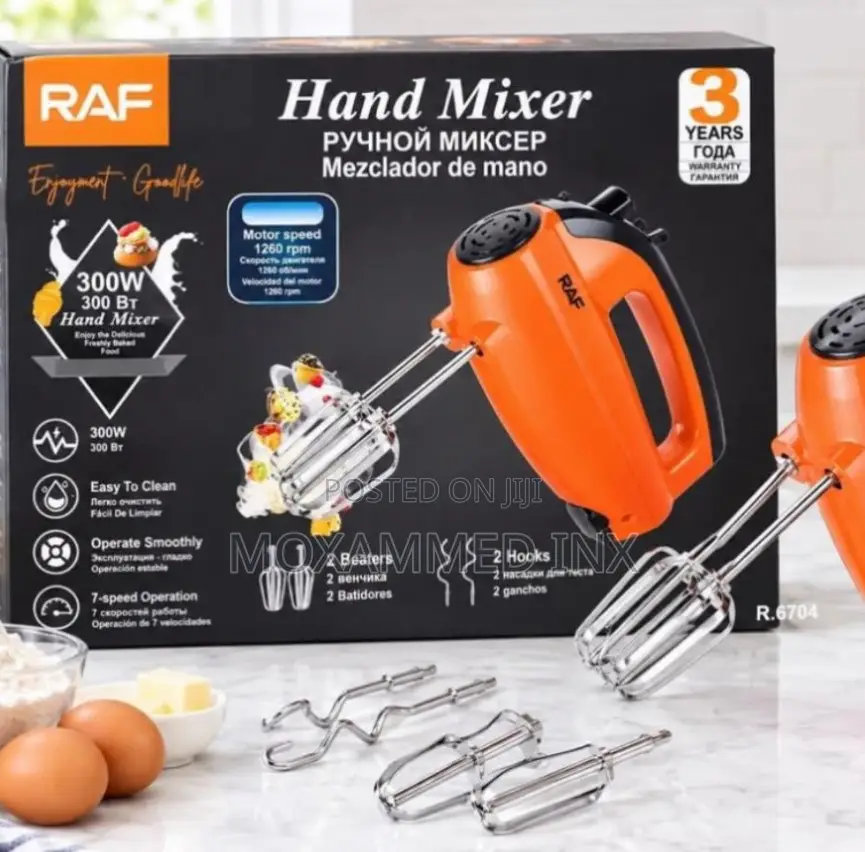 RAF Hand Mixer (Model R.6704 / 300W)