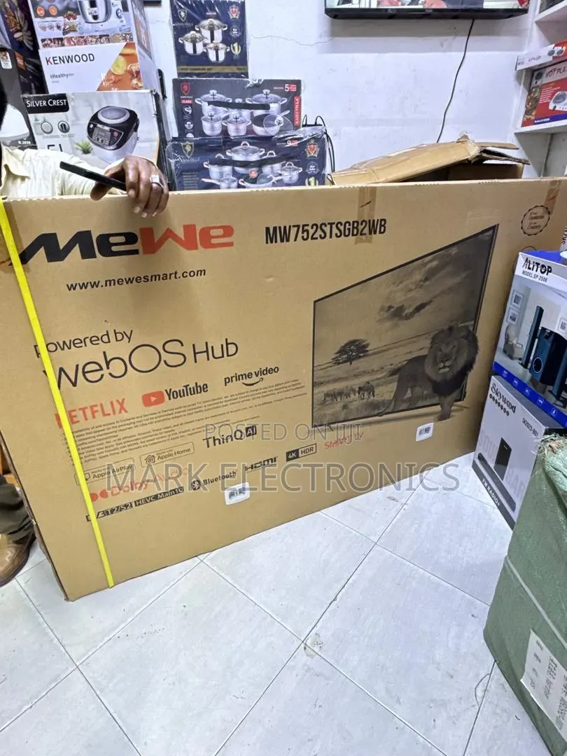 Mewe 75" Smart TV Powered by Webos