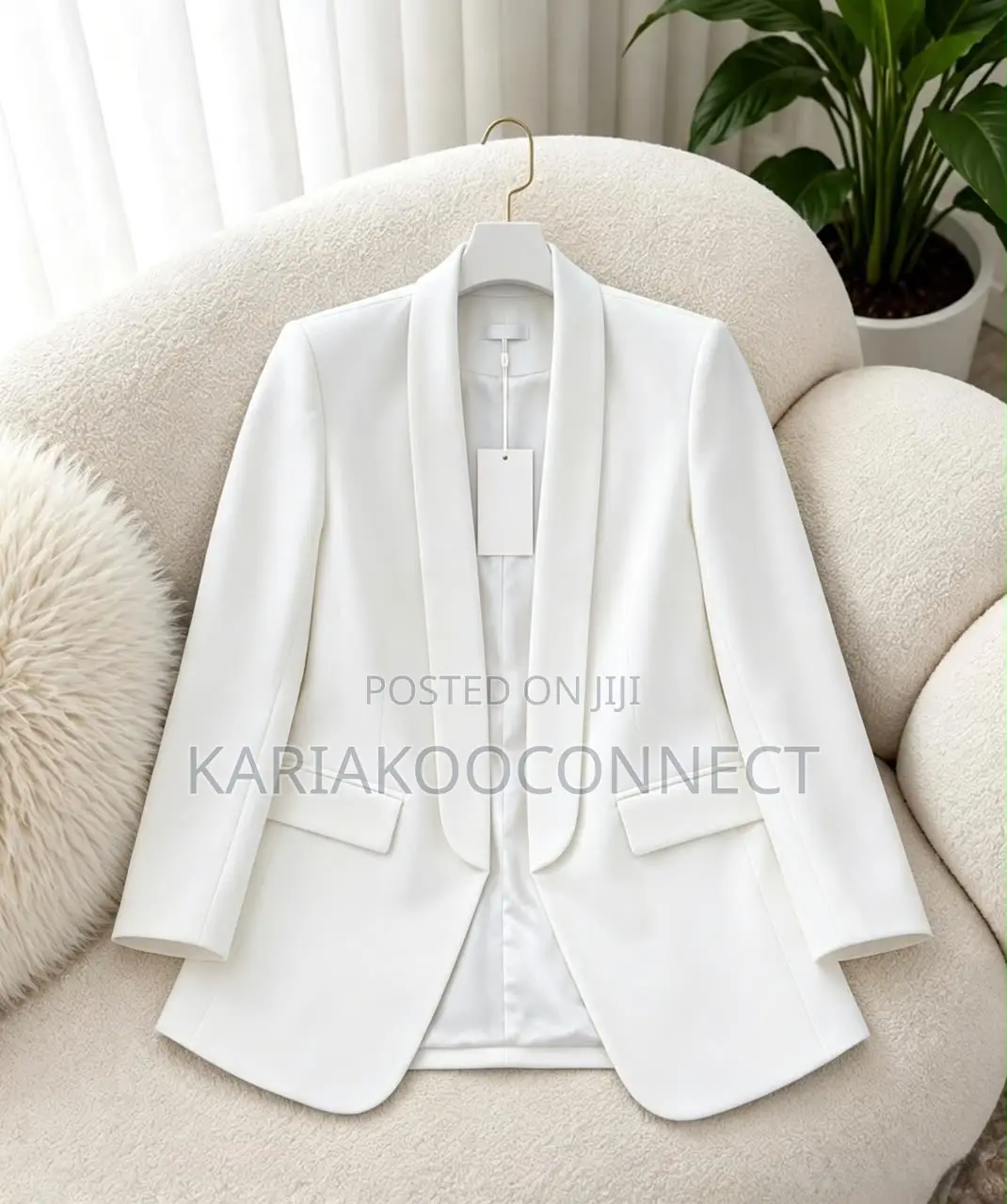 Women's Shawl-Collar Open-Front Blazer