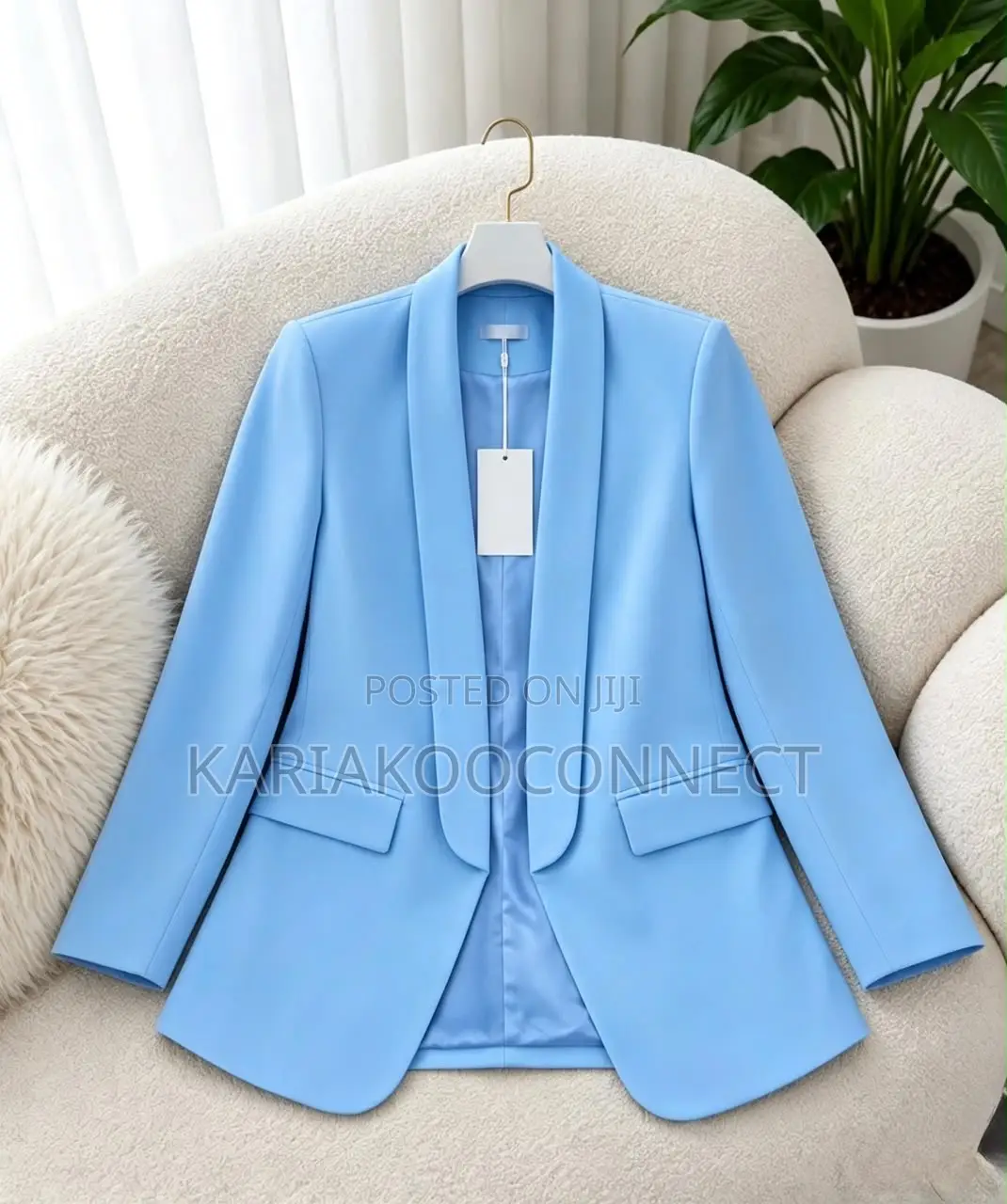 Women's Shawl-Collar Open-Front Blazer