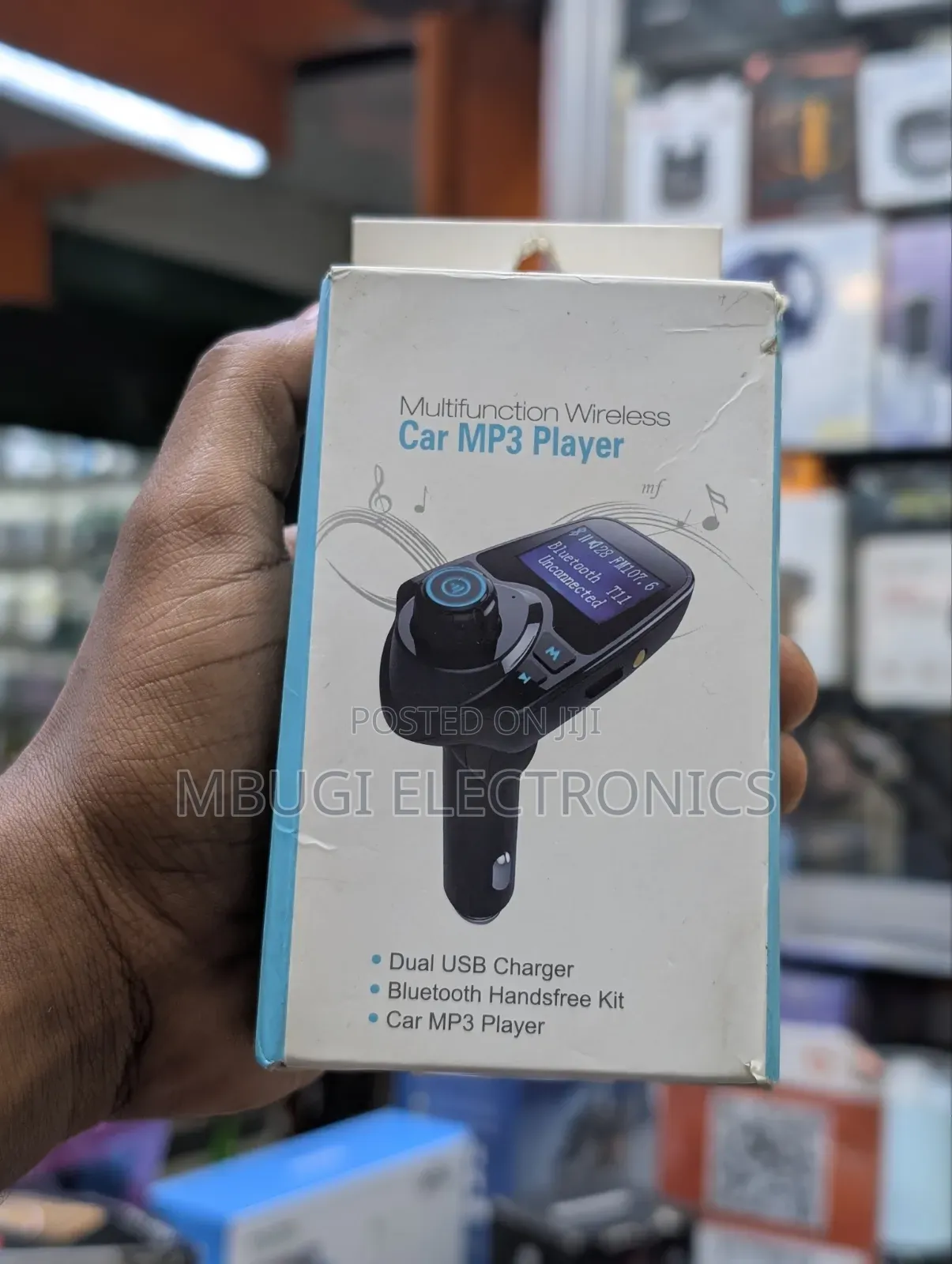 Car Mp3 With Display: Multifunctional Wireless Mp3 Player