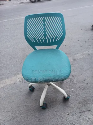 Armless Office Chair:- Ergonomic Swivel Desk Chair