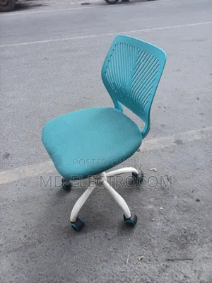 Armless Office Chair:- Ergonomic Swivel Desk Chair