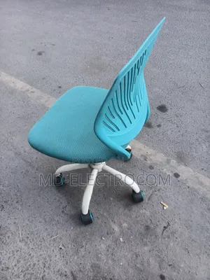 Armless Office Chair:- Ergonomic Swivel Desk Chair