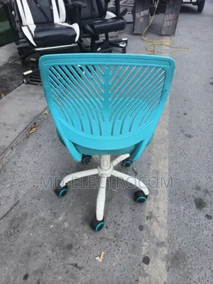 Armless Office Chair:- Ergonomic Swivel Desk Chair