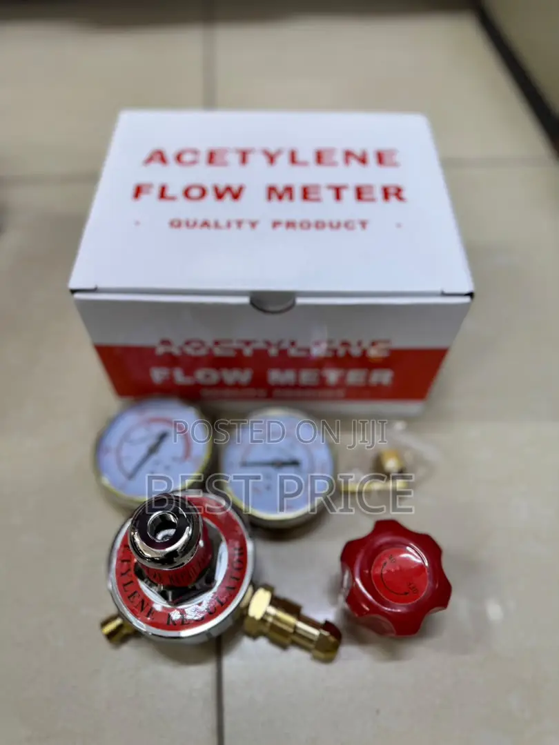 Heavy-Duty Acetylene Gas Regulator / Flow Meter