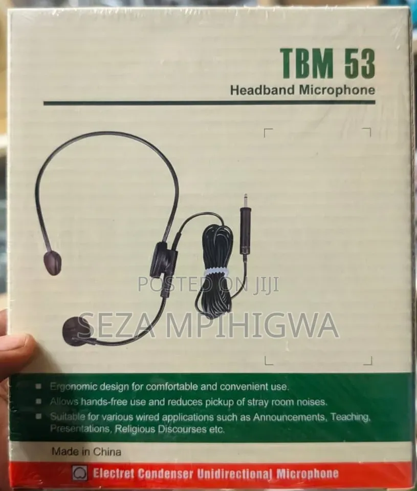 TBM 53 Headband Microphone (Mic Ya Kichwani / Headset Mic)