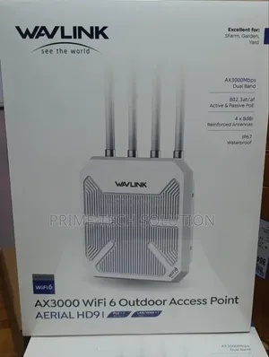 Wavlink Aerial HD91 AX3000 WiFi 6 Outdoor AP — Warranty 1Yr | TZ