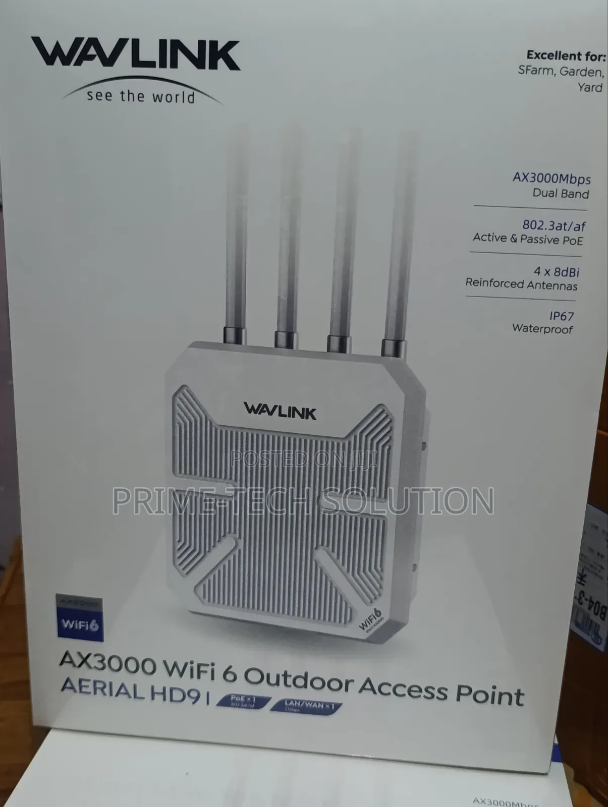 Wavlink Aerial HD91 AX3000 WiFi 6 Outdoor AP — Warranty 1Yr | TZ