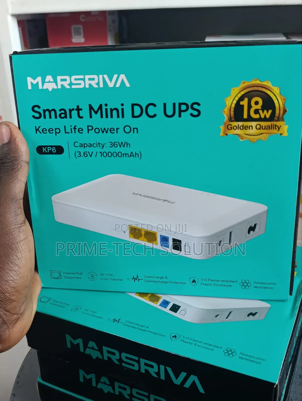 Marsriva KP6 Smart Mini DC UPS 18W — Router Na CCTV | Warranty 1Yr