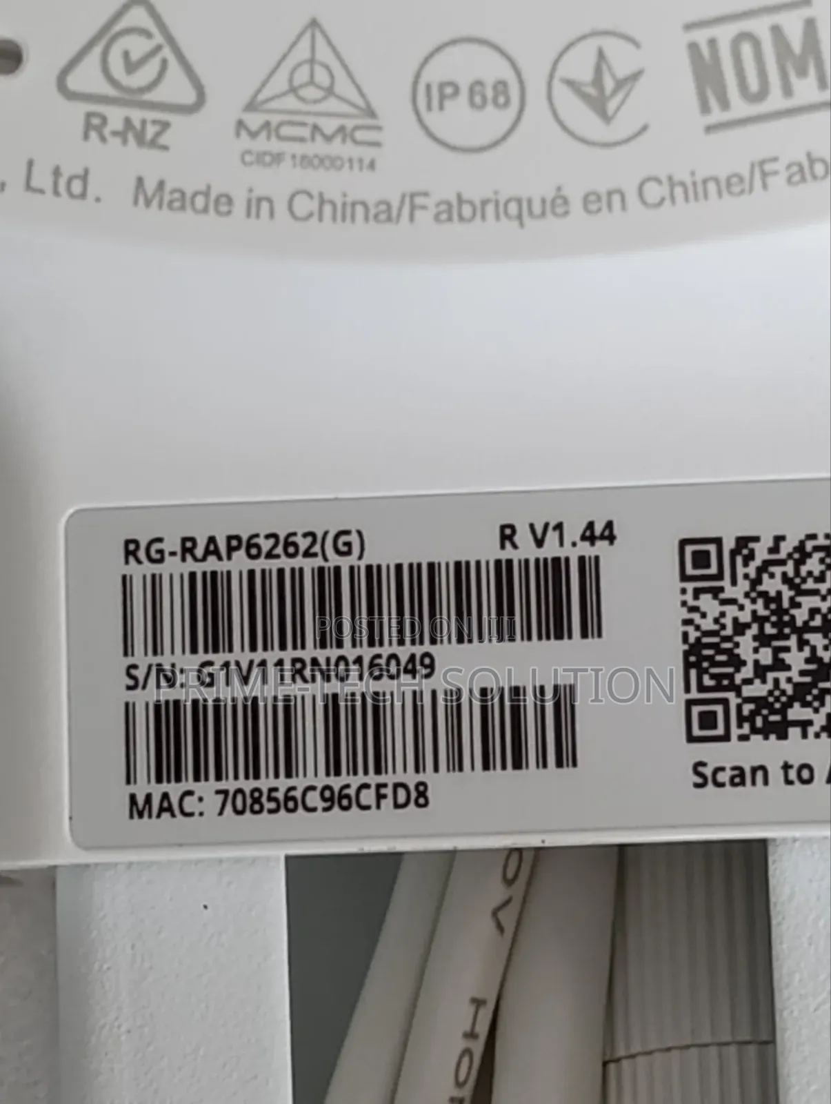 Ruijie RG-RAP6262(G) AX1800 WiFi 6 Outdoor AP | Warranty 1Yr | TZ