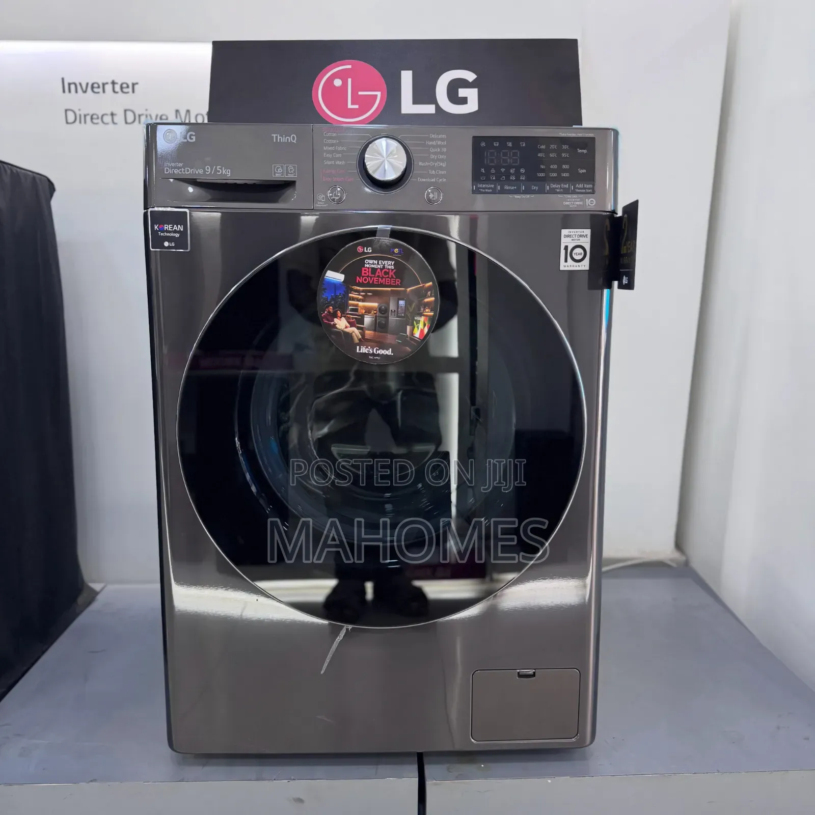 LG Front Load Washer/Dryer Combo With a 9kg Wash and 5kg