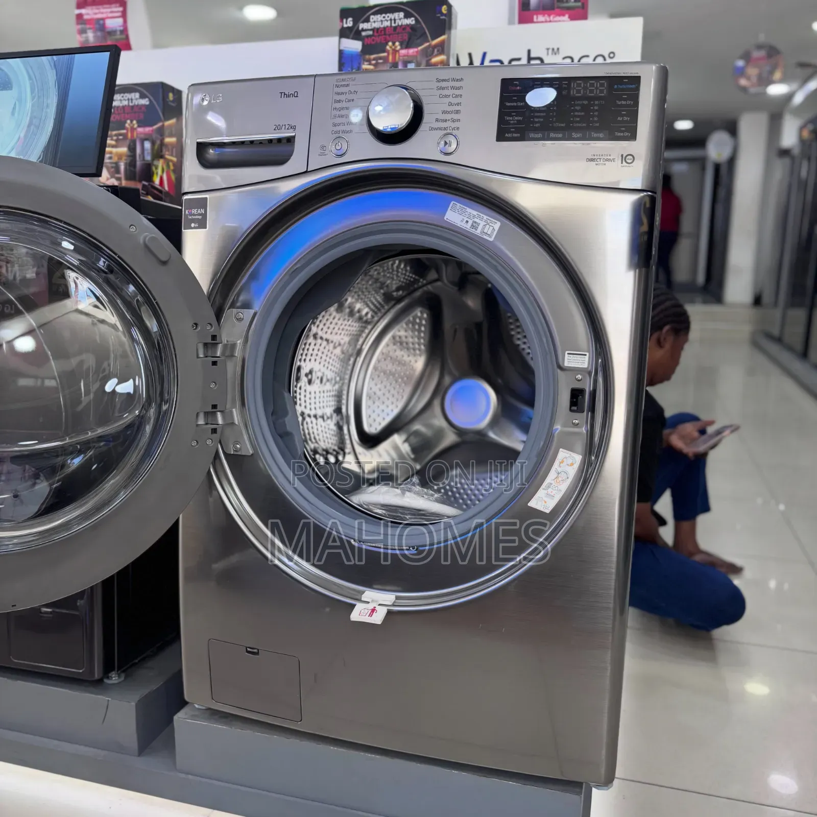 : LG 20kg/12kg Front Load Washer/Dryer