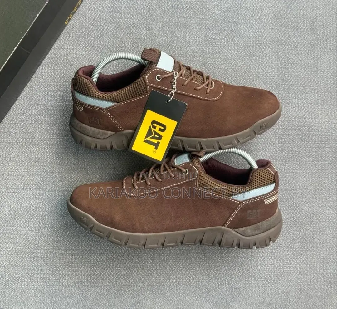 CAT Men's Genuine Leather Casual Walking Shoes