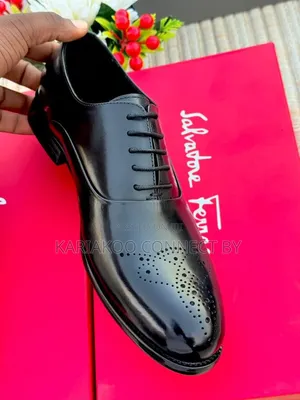 Salvatore Ferragamo Men’s Genuine Leather Oxford Shoes