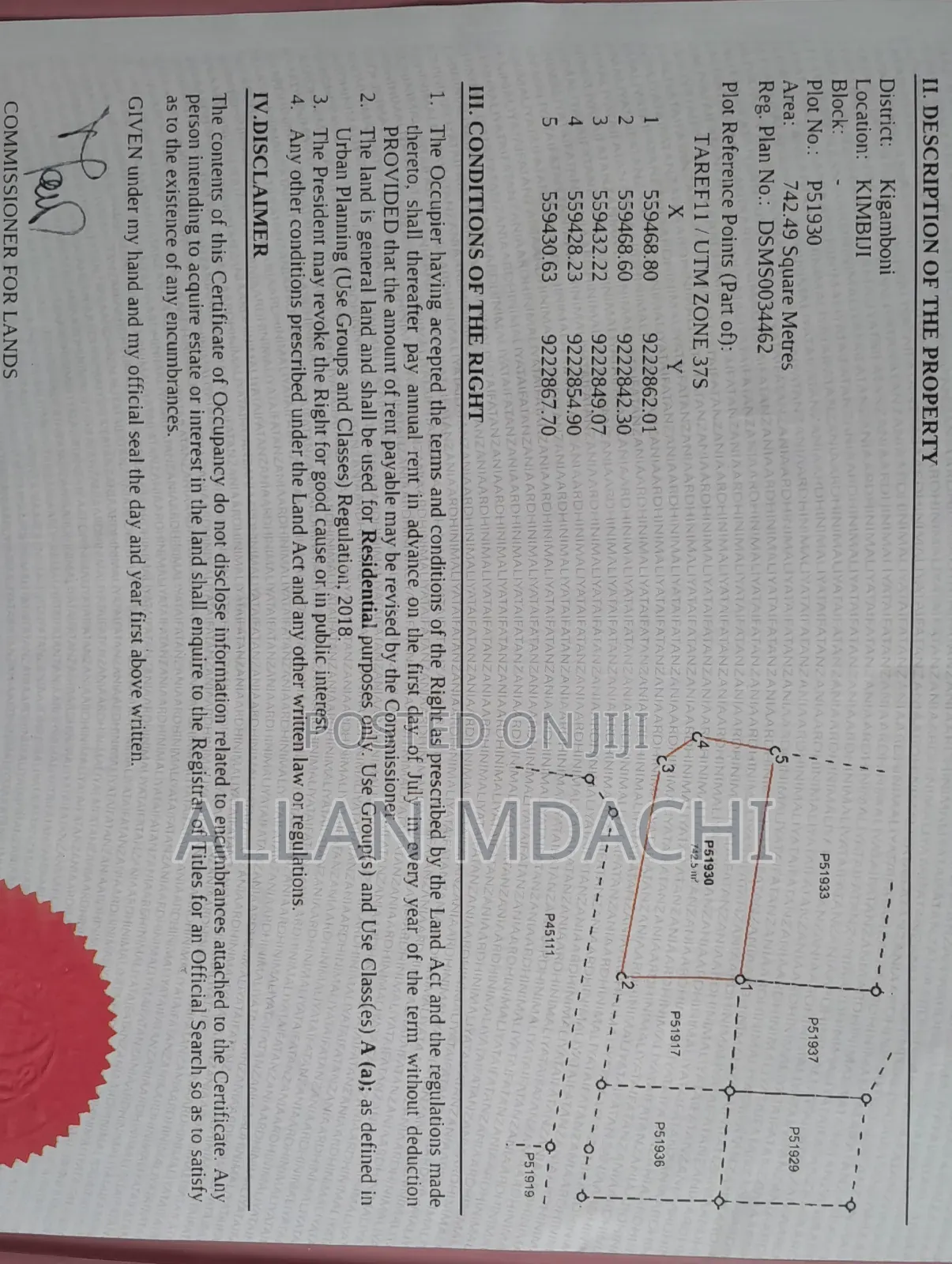 Kimbiji Kwa Chale Beach Plot for Sale