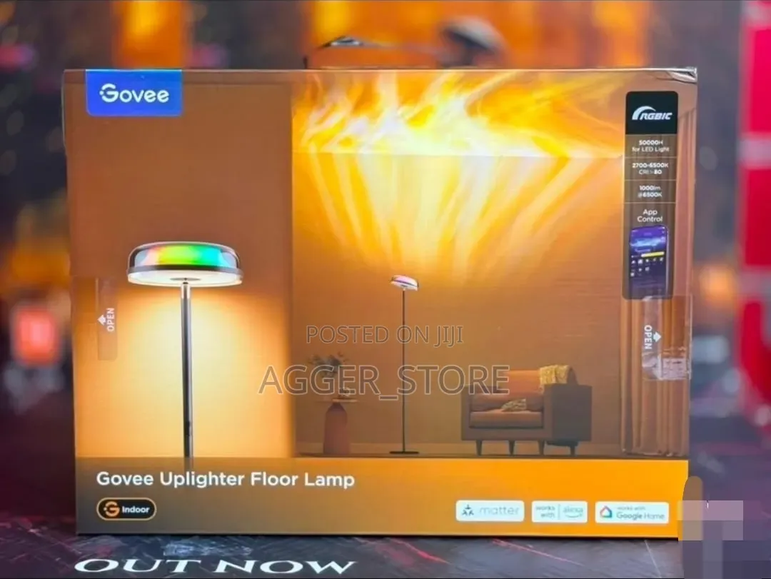 Govee Uplighter (H60B0) Smart Lighting and Ripple Projector Floor Lamp