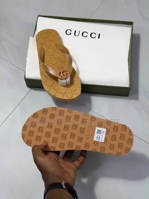 Gucci Thong Flip-Flop Sandals Double G Emblem on the Strap Collection