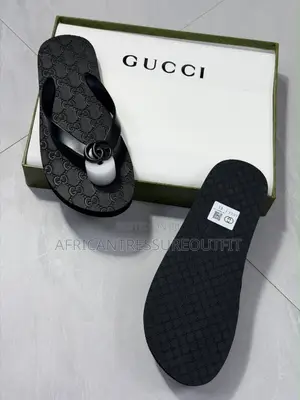 Gucci Thong Flip-Flop Sandals Double G Emblem on the Strap Collection