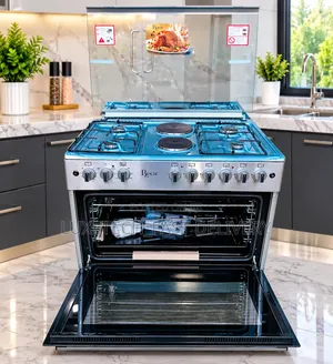 Roch 90x60cm Cooker – 4 Gas Burners + 2 Electric Plates, Electric Oven