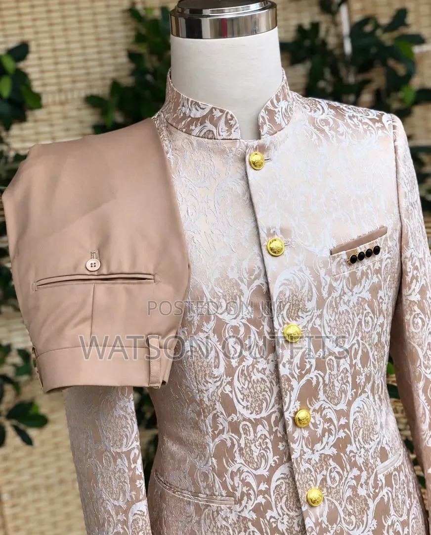 Khaki Pant and Colourful Jacket Suits