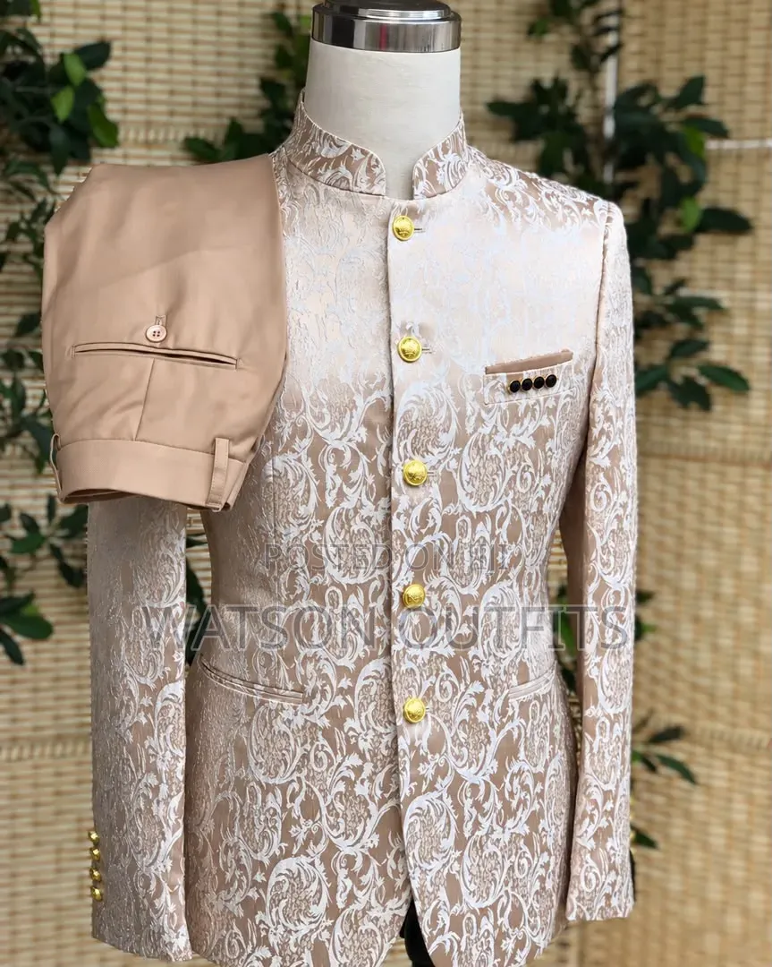 Khaki Pant and Colourful Jacket Suits