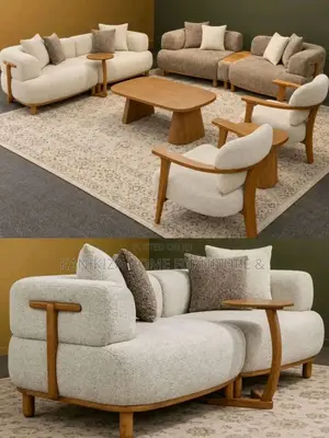 Luxury Sofa Ya 3,2,1,1 Mbao Ngumu