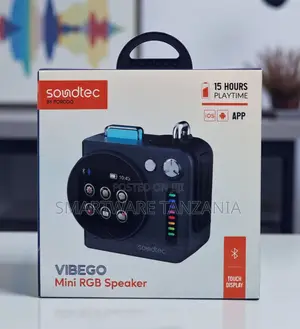 Soundtec VIBEGO Mini RGB Bluetooth Speaker With 15 Hours Playtime