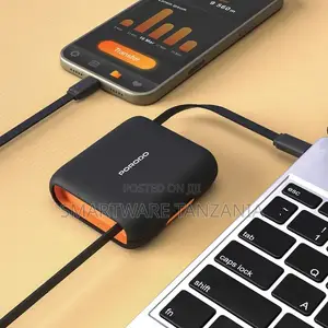Porodo Multi-Functional Travel Data Cable Set 6-in-1 Design 60W Output