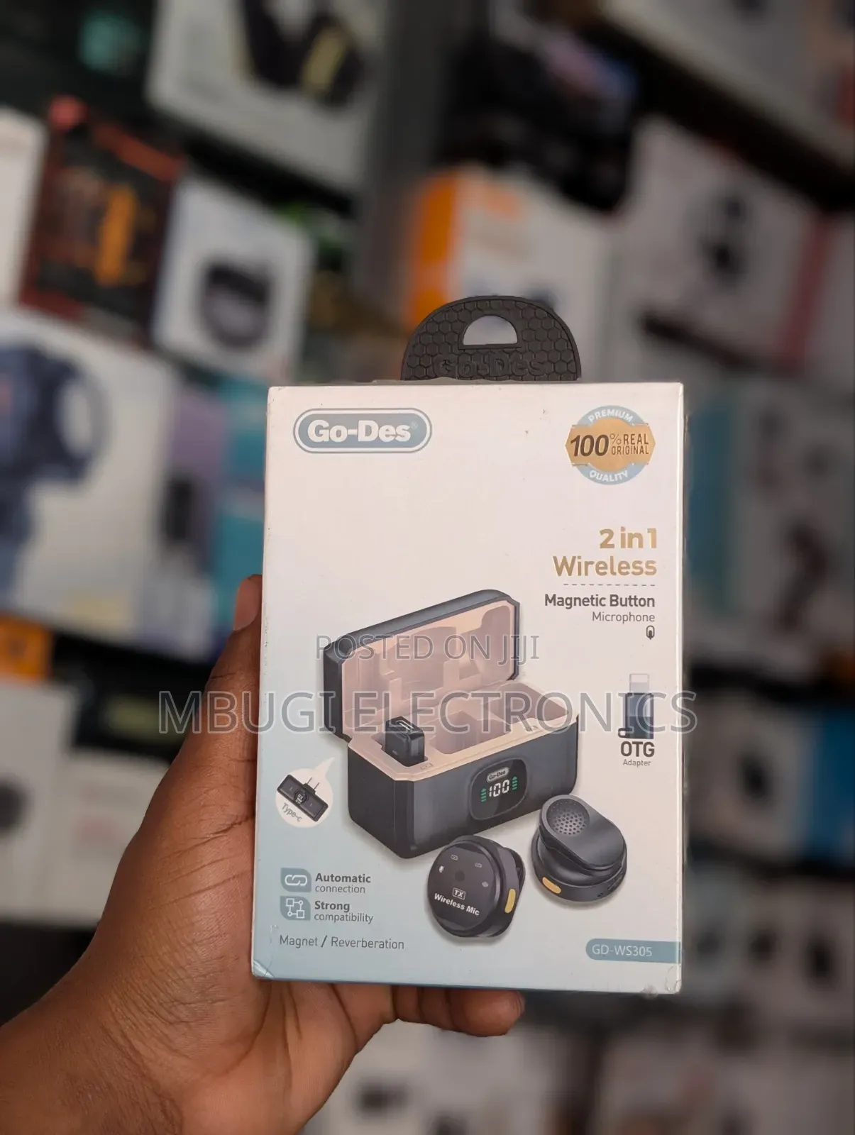 Go Des Wireless Microphone 2 in 1 (Lightining & Type C)