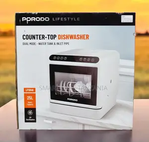Porodo Counter-Top Dishwasher With 25L Capacity, UV Sterilisation