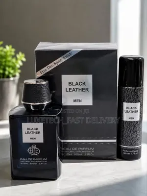 Black Leather Men EDP 100ml + 50ml Deodorant – Bold Confident Scent
