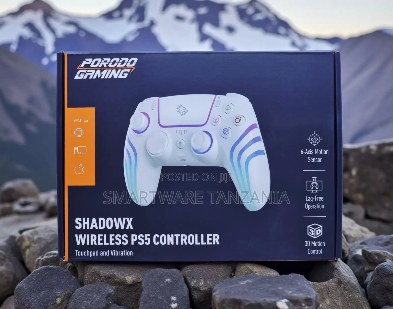 Porodo ShadowX Wireless PS5 Controller With 6-Axis Motion Sensor