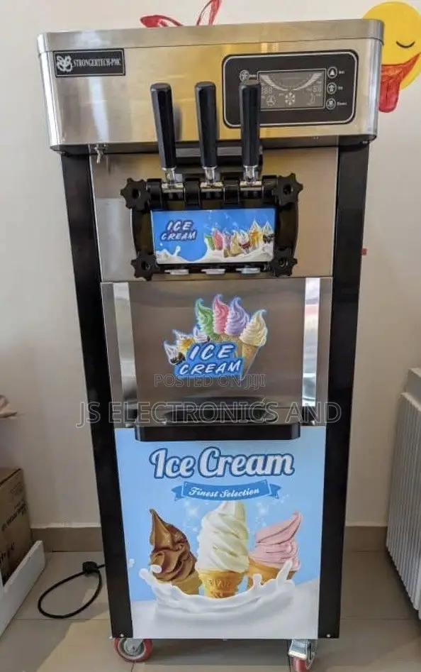 Strongertech PMC Commercial Ice Cream Maker Three Dispensing Handles