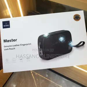 WiWU Master Genuine Leather Fingerprint Lock Pouch