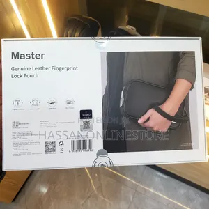 WiWU Master Genuine Leather Fingerprint Lock Pouch