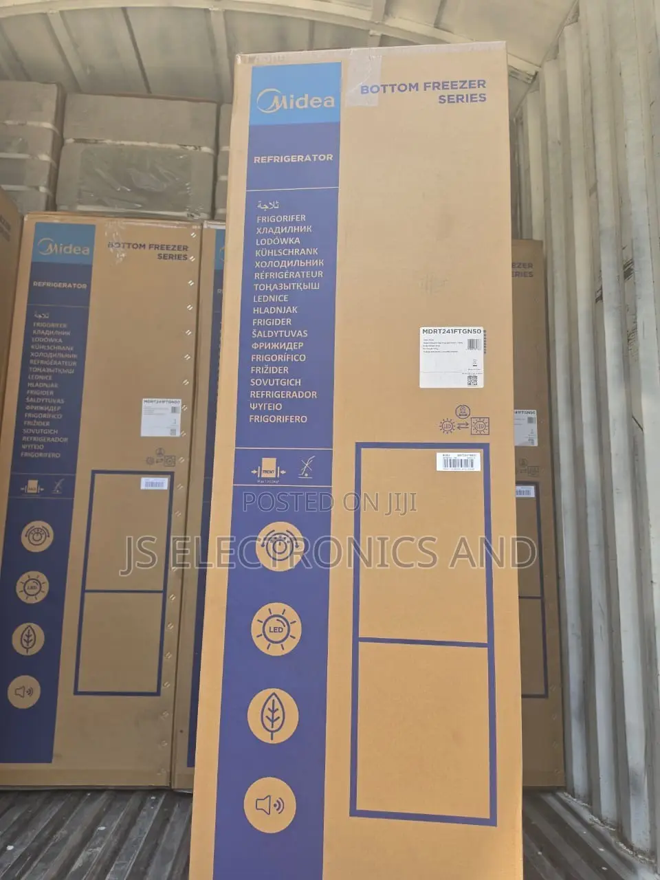 Midea Fridge 174L Combi Two Door Bottom Freezer