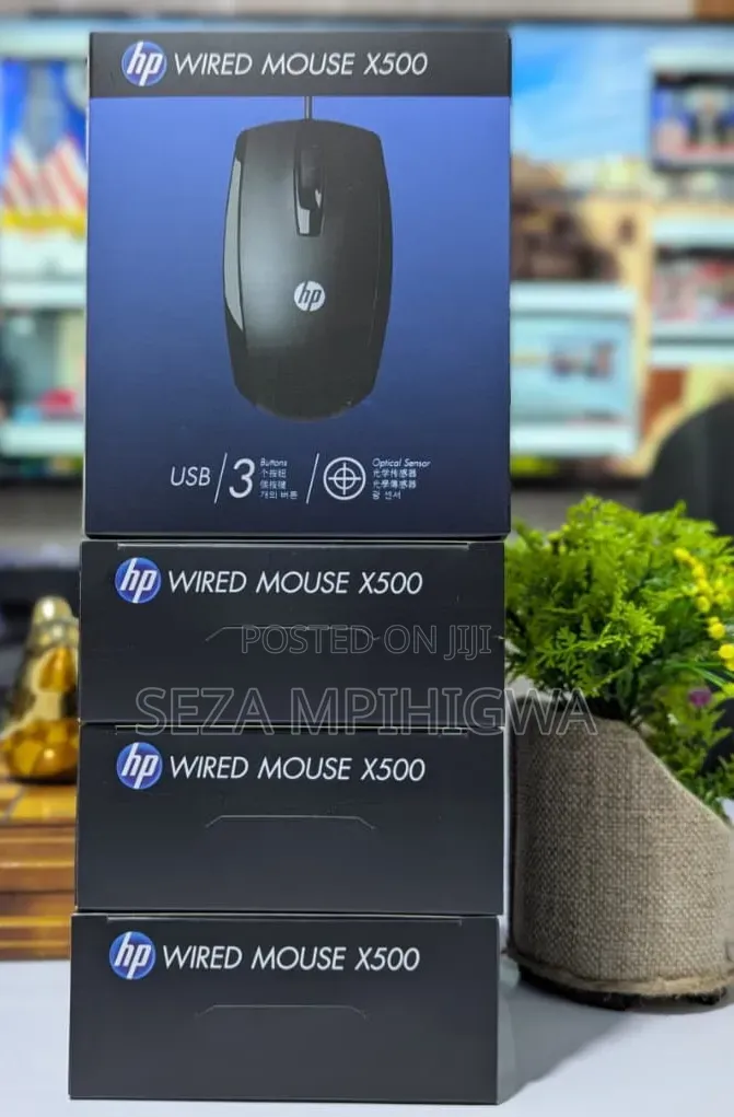 ​HP Wired Mouse X500 / Panya Wa Kompyuta Wa HP Original