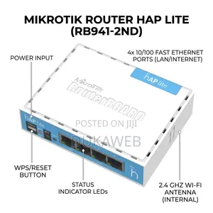 MikroTik hAP Lite (RB941-2nD) – 2.4GHz Router