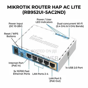MikroTik hAP AC Lite (RB952Ui-5ac2nD) – Dual-Band Router