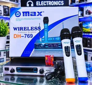Omax DH-769 / DH-766 Dual Wireless 2 UHF Microphone System –100m Range